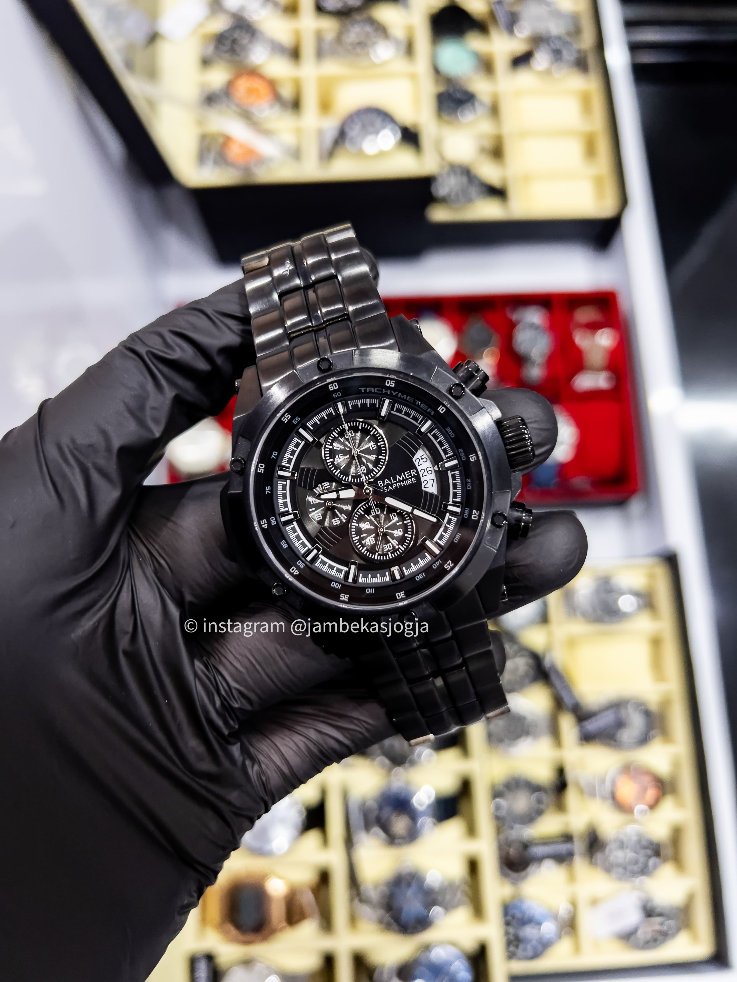 (SKU 23) BALMER 7999 WATER RESISTANT 50 Meter Quartz with strap Stainless