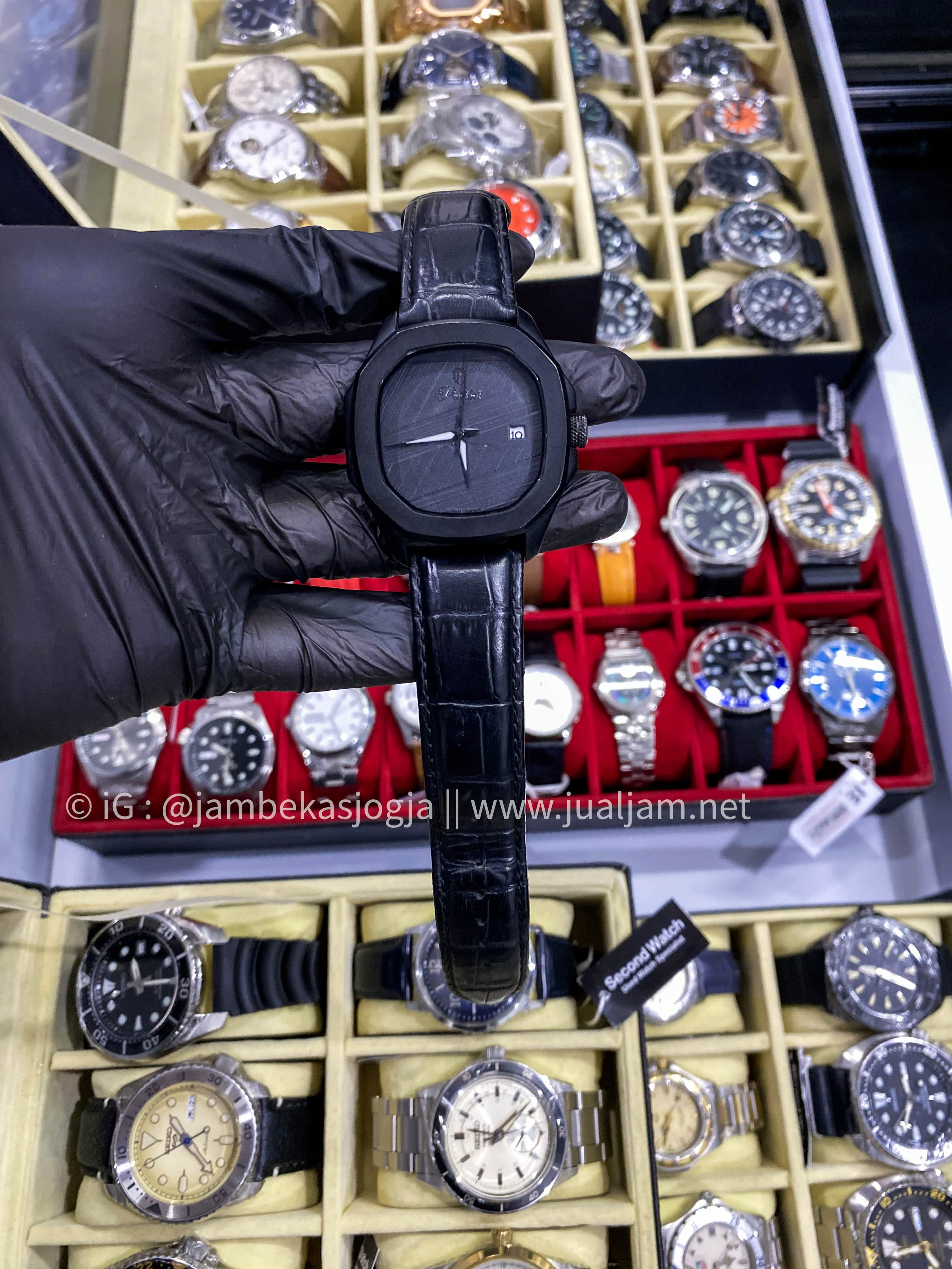 ( SKU 274 ) Jam Tangan Pria Parlent Graphite Steel Black berkualitas
