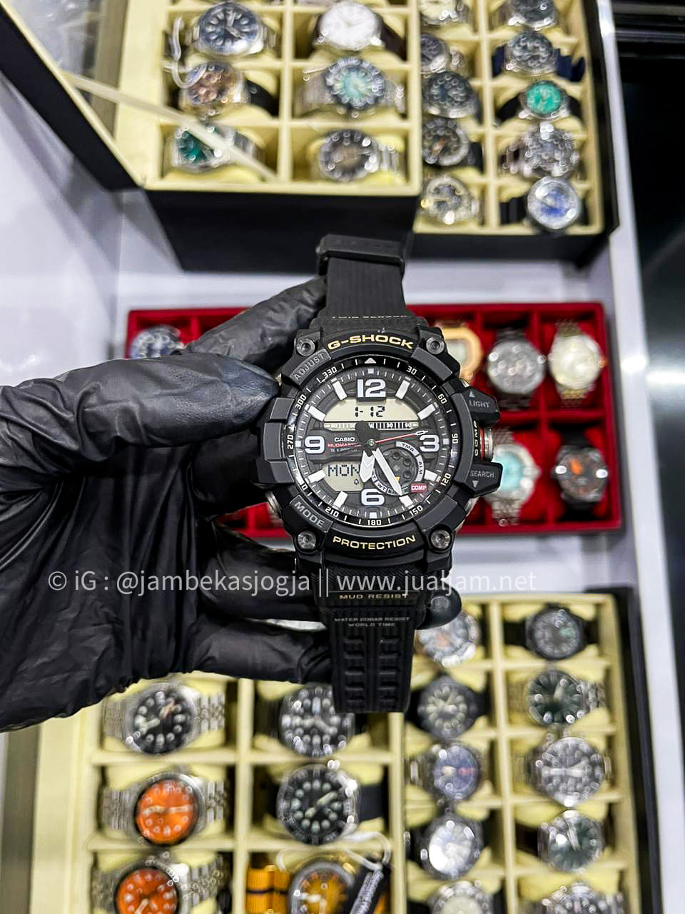 (SKU 473) Casio G-Shock Mudmaster GG-1000-1ADR Master Of G-Land Black Dial Black Resin Band GARANSI RESMI OKTOBER 2027