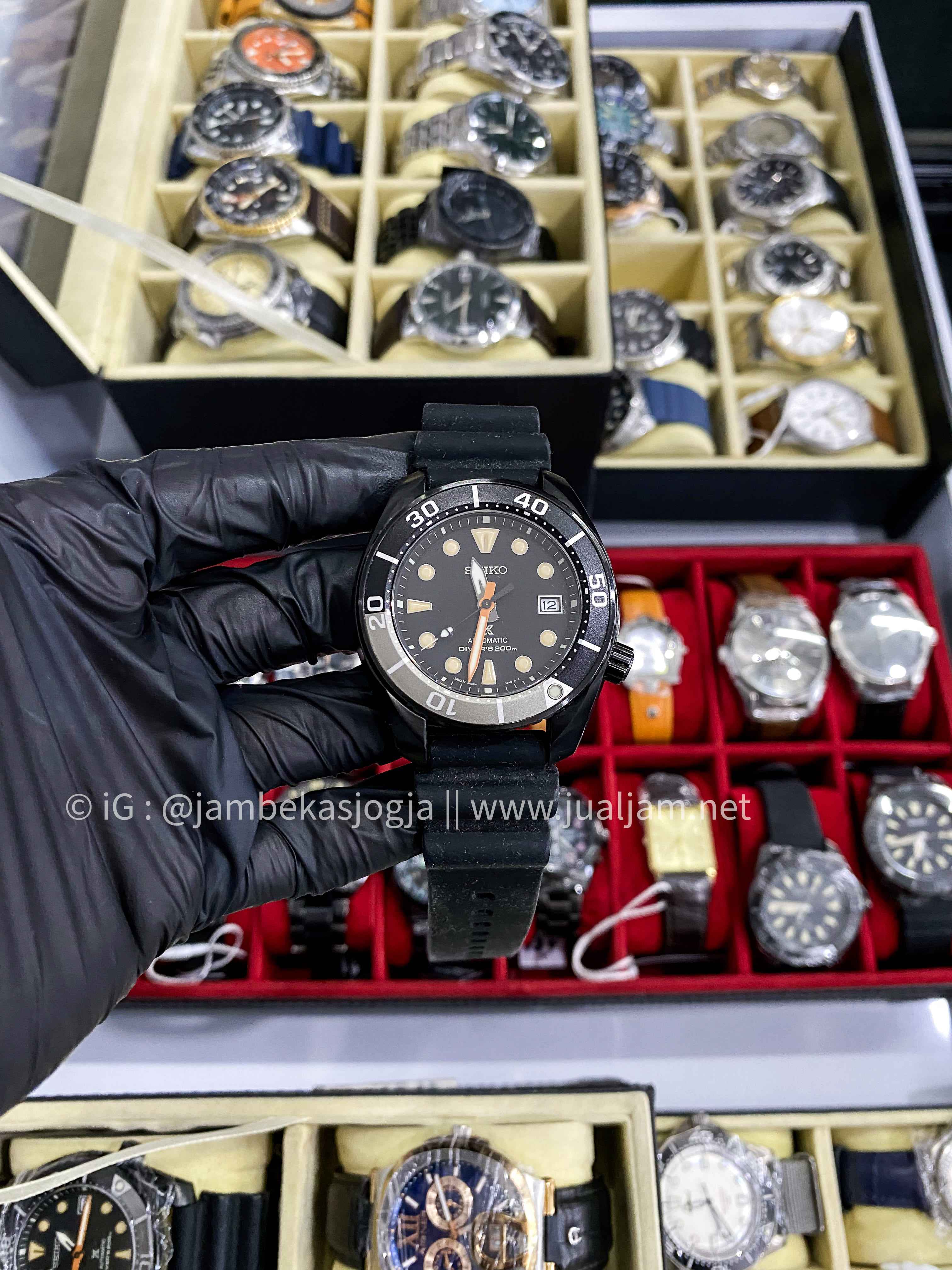 (SKU 5) Seiko Prospex SPB125J1 Automatic Black Series Divers 200M Water Resistance Limited Edition Number 1678/7000 GARANSI RESMI MEI 2026 🔰