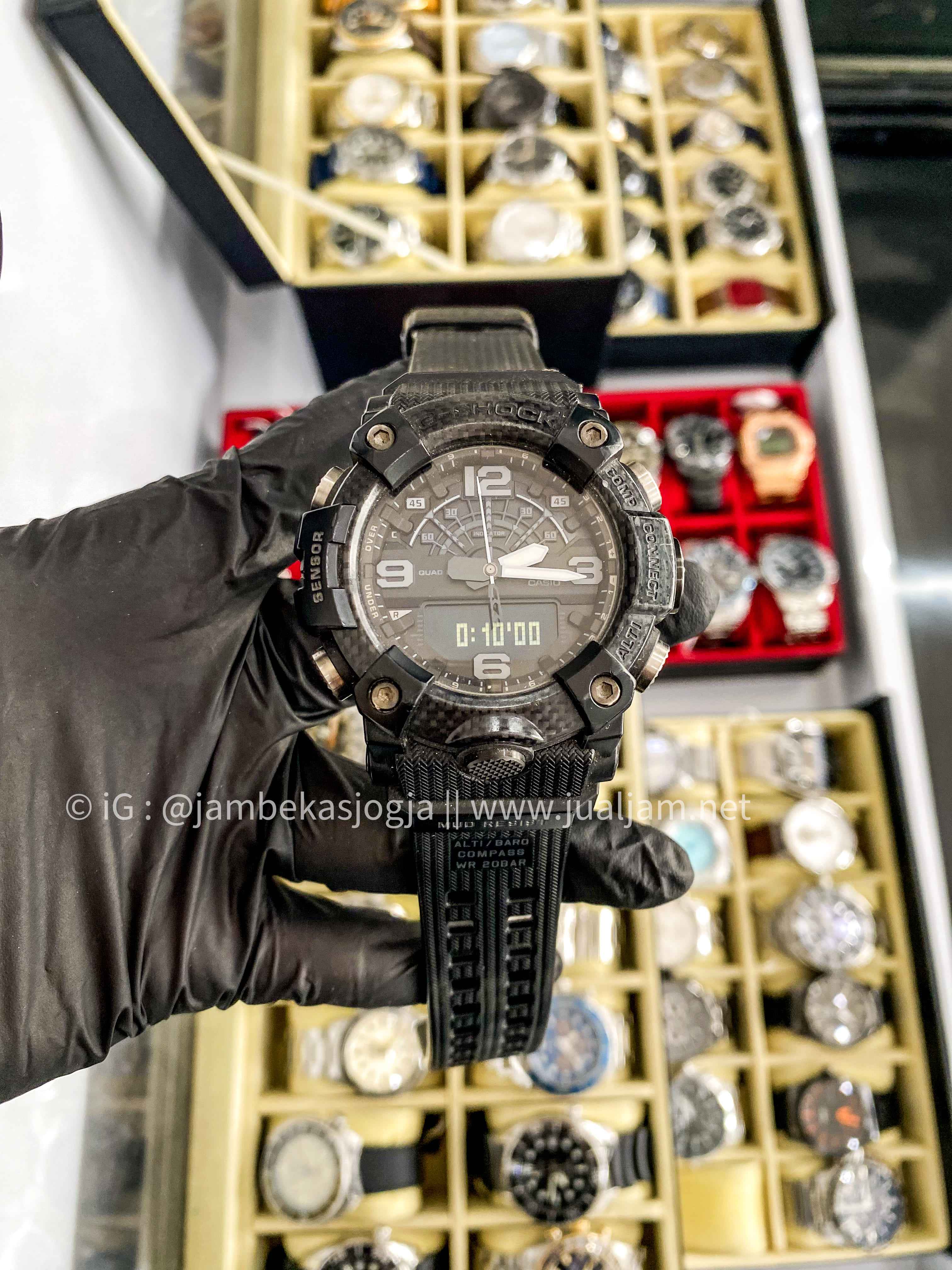 (SKU 52) Casio G-Shock Mudmaster GG-B100-1ADR Master Of G Carbon Core Guard Black Resin Band