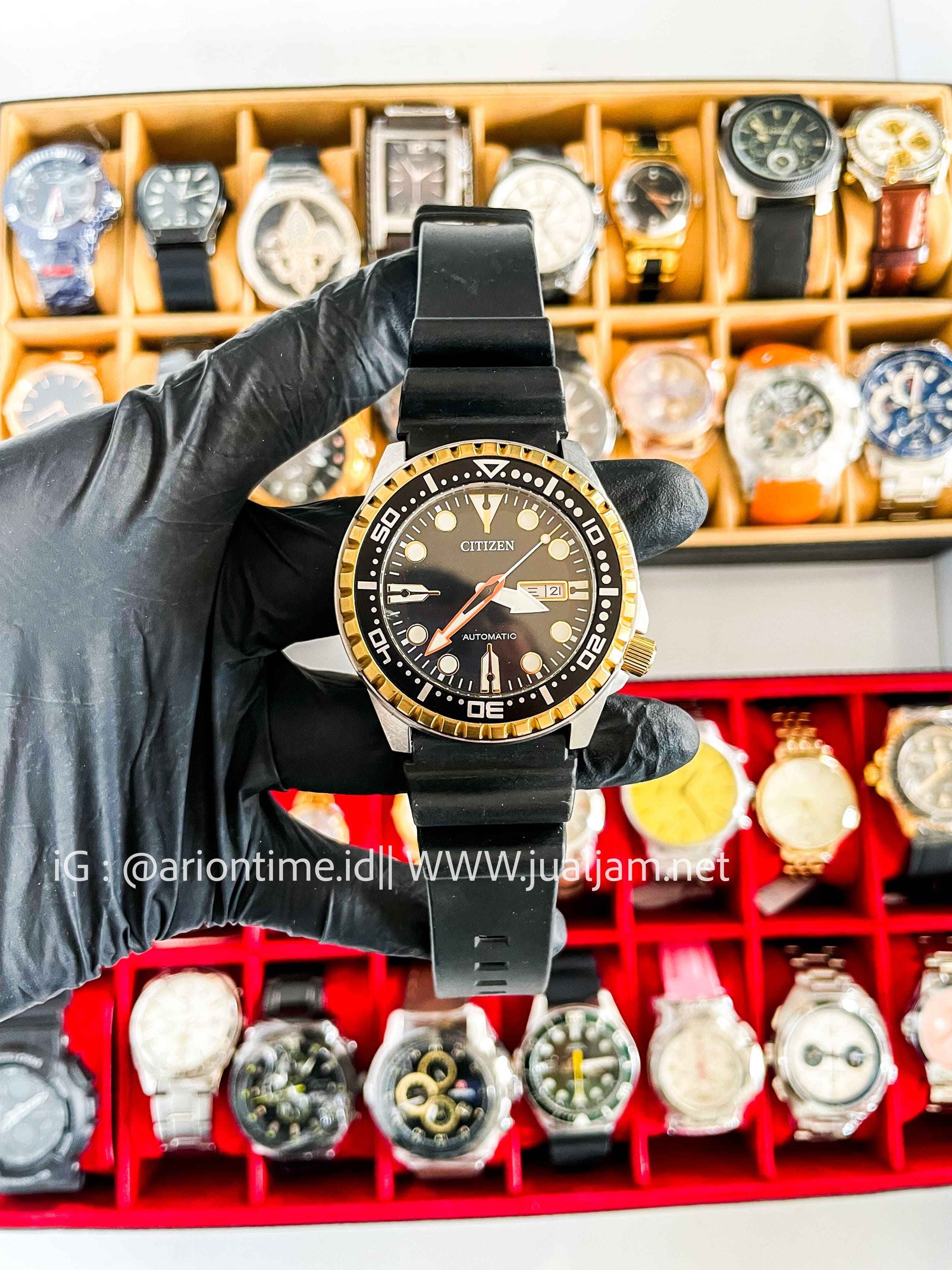 (SKU 581) Citizen Promaster NH-8384-14 Diver Automatic Rubber Strap